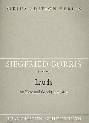 Borris, S: Lauda op.110,2 für Flöte und Orgel