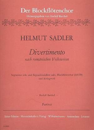 Sadler, H: Divertimento nach rumänischen Volksweisen