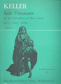 Keller, G: 6 Triosonaten Band 2 (Nr.3-4)
