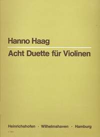 Haag, H: 8 Duette für 2 Violinen