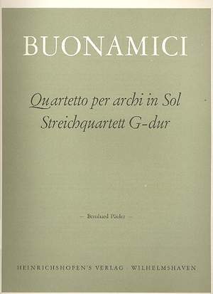 Buonamici, G: Streichquartett G-dur