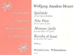 Mozart, W A: Spielstücke