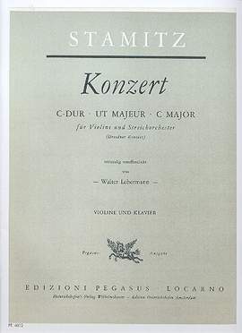 Stamitz, J W A: Konzert C-Dur für Violine und