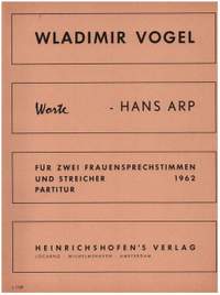 Vogel, W: Worte Fuer 2 Frauensprechstimmen