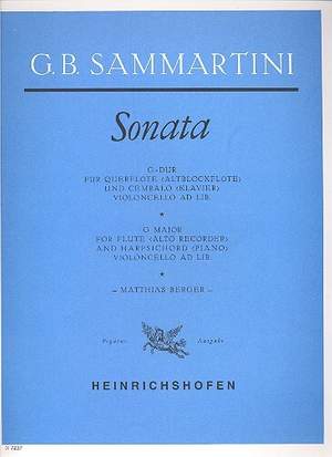 Sammartini, G B: Sonate G-Dur