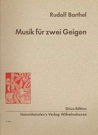 Barthel, R: Musik für 2 Geigen