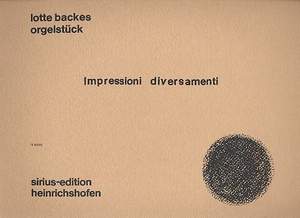 Backes, L: Impressioni diversamenti für Orgel