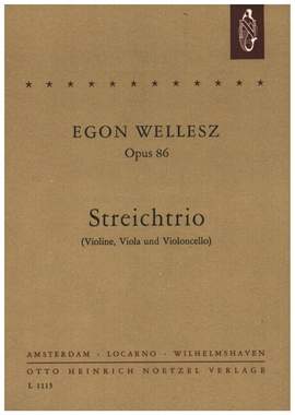 Wellesz, E: Streichtrio op.86