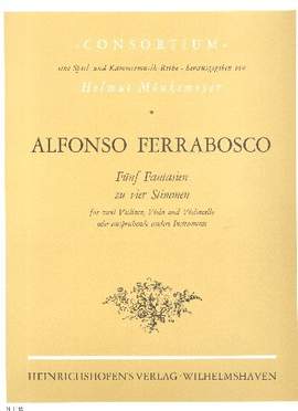 Ferrabosco, A I: 5 Fantasien zu vier Stimmen für zwei Violinen,