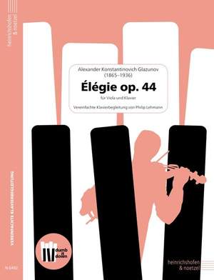 Glazunov, A: Élégie op.44 (+QR-Codes)