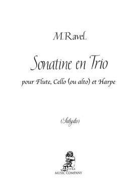 Ravel, M: Sonatine en Trio