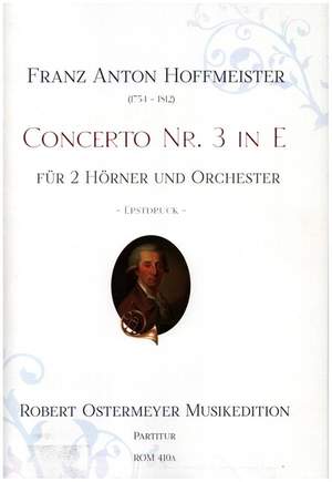 Hoffmeister, F A: Concerto E-Dur Nr.3