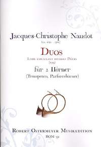 Naudot, J: Duos für 2 Hörner (Trompeten/Parforcehörner)