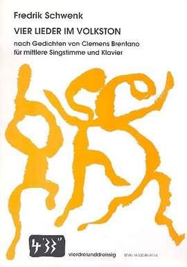 Schwenk, F: Lieder im Volkston für Gesang (mittel)