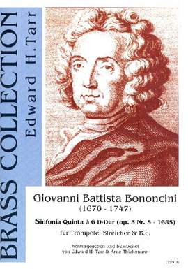 Bononcini, G B: Sinfonia quinta à 6 D-Dur op.3,5
