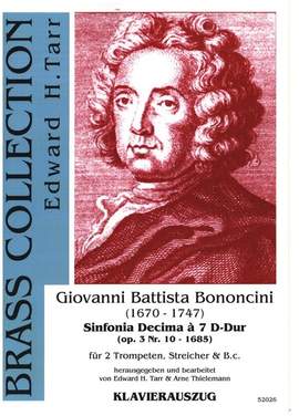 Bononcini, G B: Sinfonia Decima op.3 Nr.10 à 7 D-Dur
