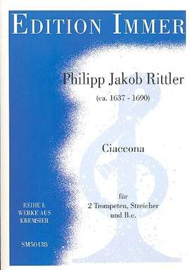 Rittler, P J: Ciaccona für 2 Trompeten, Streicher