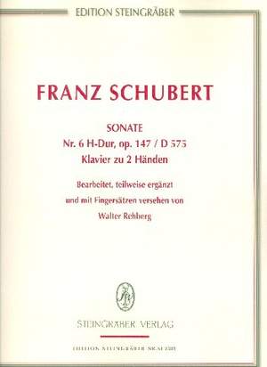 Schubert, F: Sonate H-Dur Nr.6 D575 op.147