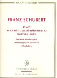 Schubert, F: Sonate f-Moll Nr.9 D625 (mit Schluss)