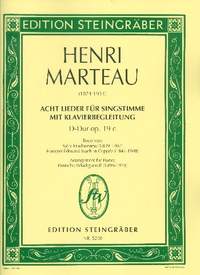 Marteau, H: 8 Lieder op.19c