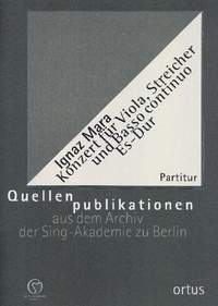Mara, I: Konzert Es-Dur