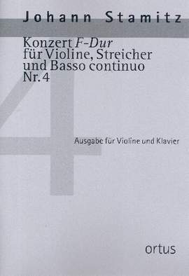 Stamitz, J W A: Konzert F-Dur Nr.4 für Violine, Streicher und Bc