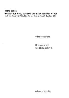 Benda, F: Konzert C-Dur