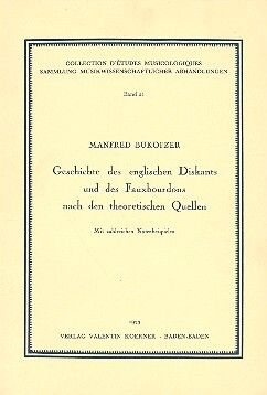 Bukkofzer, M: Geschichte des englischen Diskants
