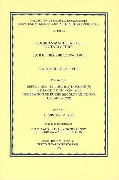 Sources manuscrites en tablature