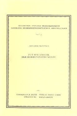 Matzner, J: Zur Systematik der Borduninstrumente