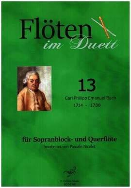 Bach, C P E: Flöten im Duett Band 13