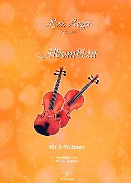 Reger, M: Albumblatt