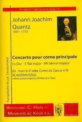 Quantz, J J: Konzert Es-Dur für Horn, Streicher und Bc