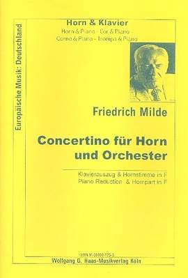 Milde, F: Concertino Fuer Horn Und