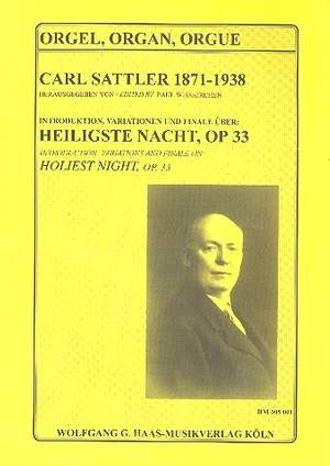 Sattler, C: Introduktion, Variationen und Finale über Heiligste Nacht op.33