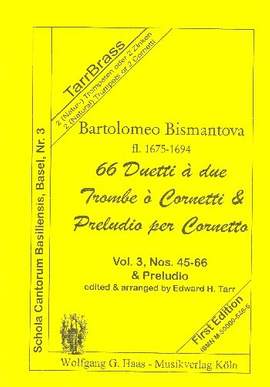 Bismantova, B: 66 Duette Band 3 (Nr.45-66)
