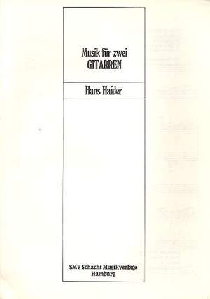 Haider, H: Musik für 2 Gitarren