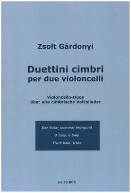 Gárdonyi, Z: Duettini cimbri