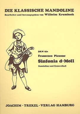 Piccone, F: Sinfonia d-Moll für Mandoline