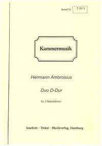 Ambrosius, H: Duo D-Dur
