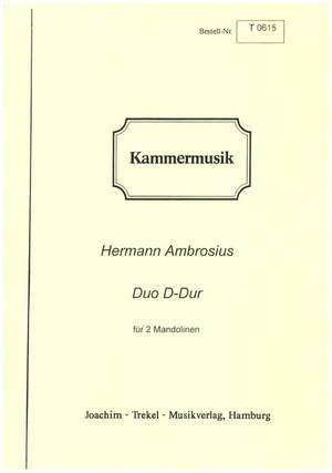 Ambrosius, H: Duo D-Dur