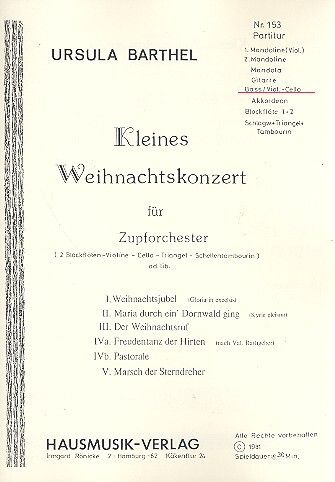 Barthel, R: Kleines Weihnachtskonzert