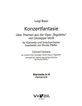 Bassi, L: Konzertfantasie über Themen aus der Oper "Rigoletto"