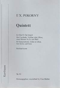 Pokorny, F X: Quintett Es-Dur für Cembalo, Violine (Oboe),