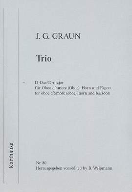 Graun, J G: Trio D-Dur