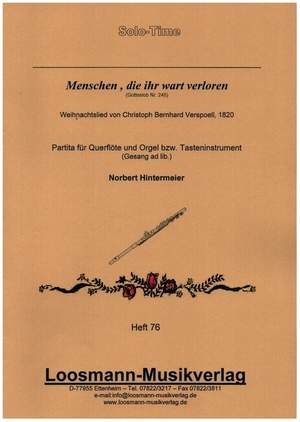 Hintermeier, N: Partita über "Menschen, die ihr wart verloren"