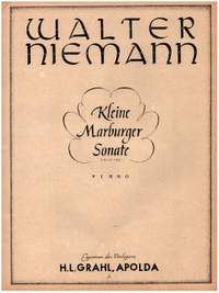 Niemann, W: Kleine Marburger Sonate op.162