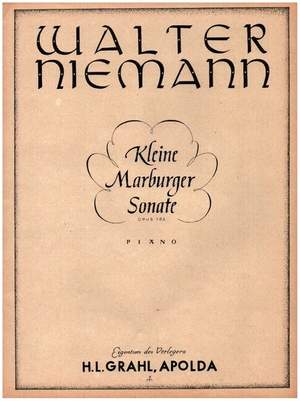 Niemann, W: Kleine Marburger Sonate op.162