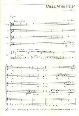 Stoiber, F J: Missa Alme Pater