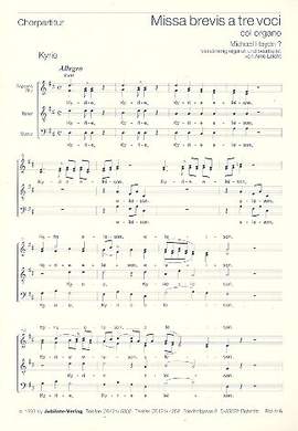 Haydn, J M: Missa brevis a 3 voci col organo